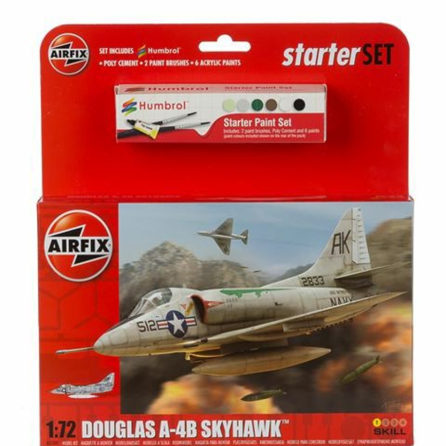 Hobbies & Gadgets * | Airfix Douglas A-4B Skyhawk Model Starter Set