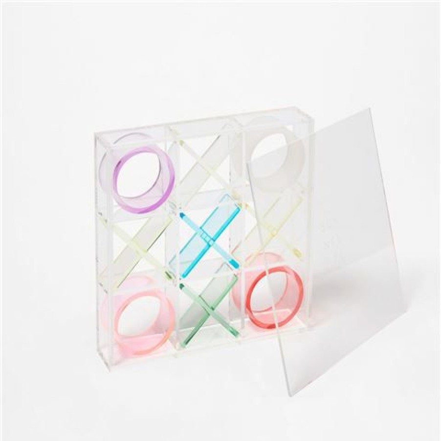 Games & Puzzles * | Sunnylife Lucite Tic Tac Toe Aurora Set