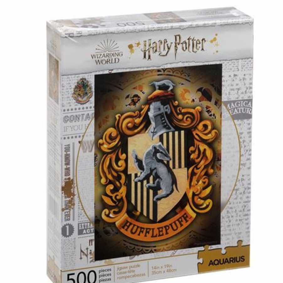 Games & Puzzles * | Aquarius Harry Potter Hufflepuff Crest Puzzle 500Pce