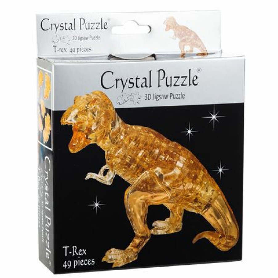 Games & Puzzles * | Games 3D Crystal Jigsaw Puzzle Brown T-Rex