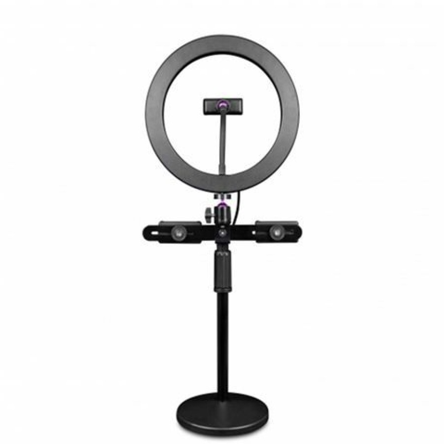 Ipad & Iphone Accessories * | Thumbs Up Ring-10 Ring Light + Stand