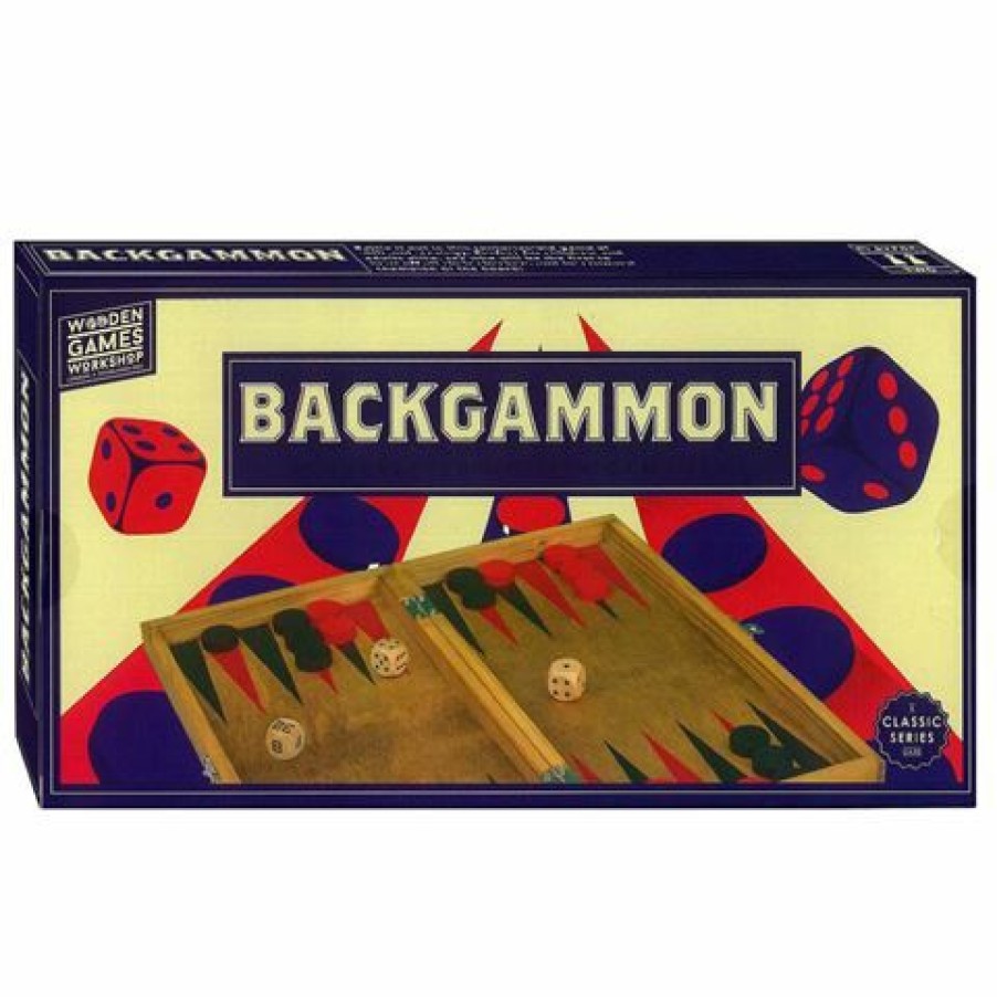 Games & Puzzles * | Professor Puzzles Wood Games With Shop Backgammon