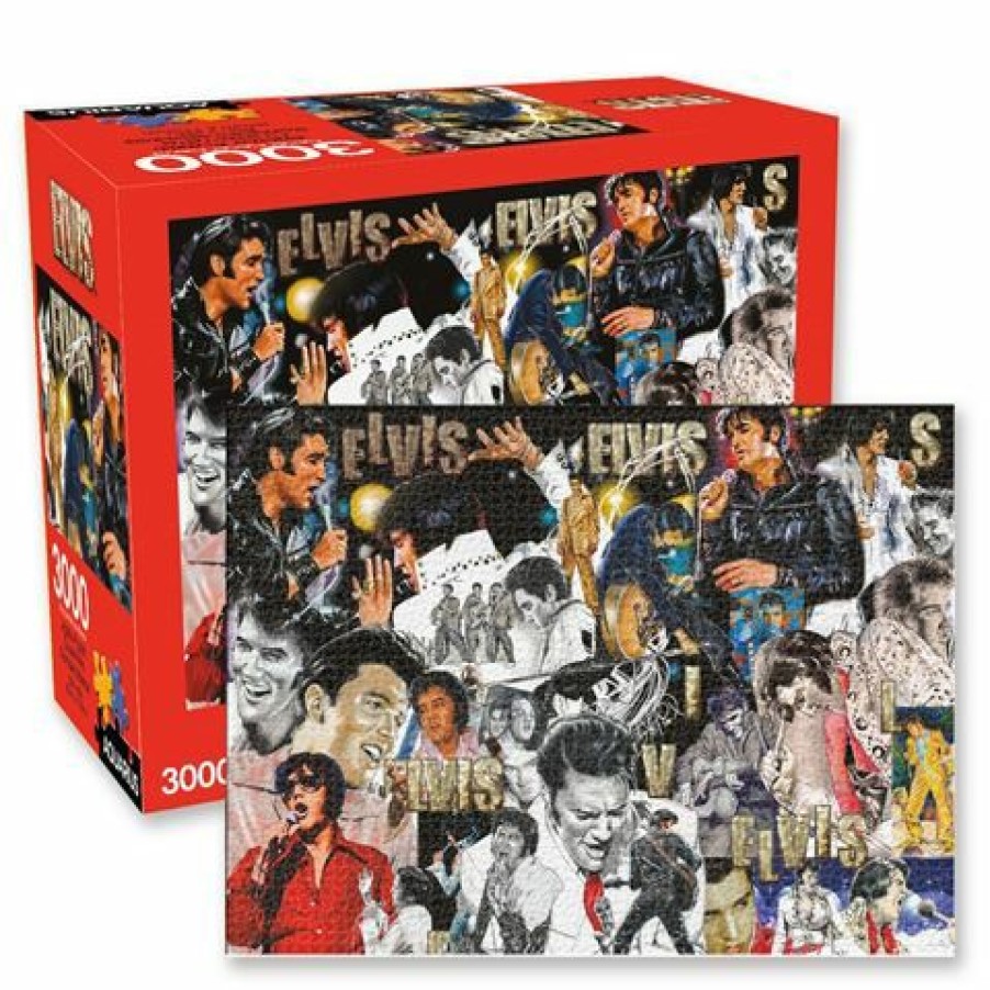 Games & Puzzles * | Aquarius Elvis Collage Puzzle 3000Pc