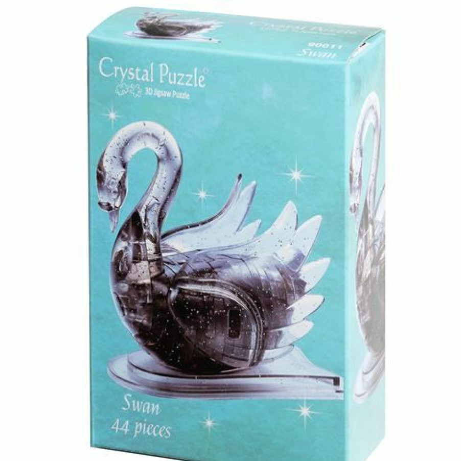 Games & Puzzles * | Games 3D Crystal Jigsaw Puzzle Black Swan 44Pce