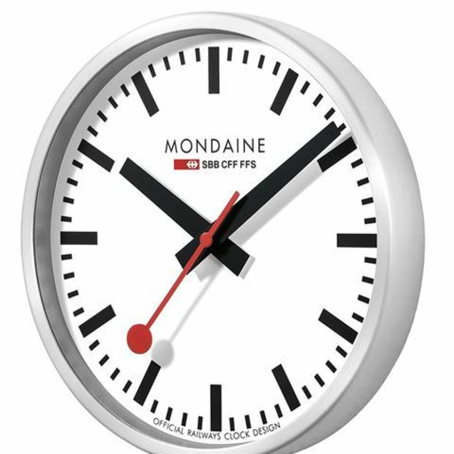 Tech Accessories & Laptop Sleeves * | Mondaine Official Swiss Railways Wall Clock White 25Cm