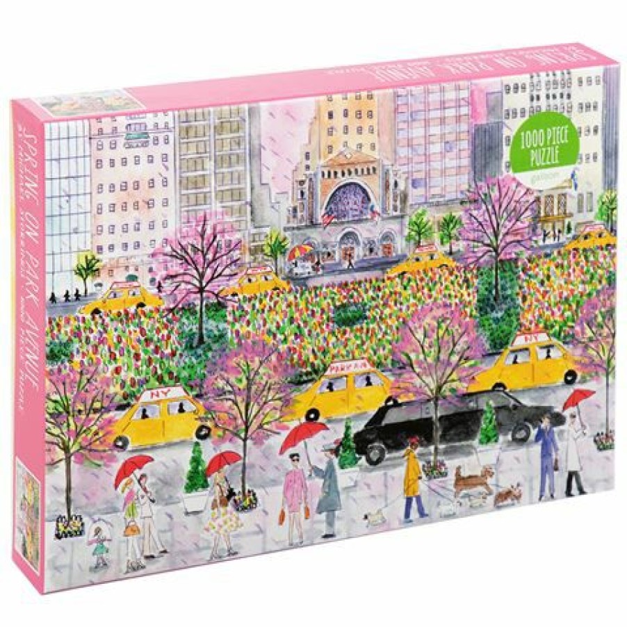 Games & Puzzles * | Galison Spring On Park Avenue Storrings Puzzle 1000Pce