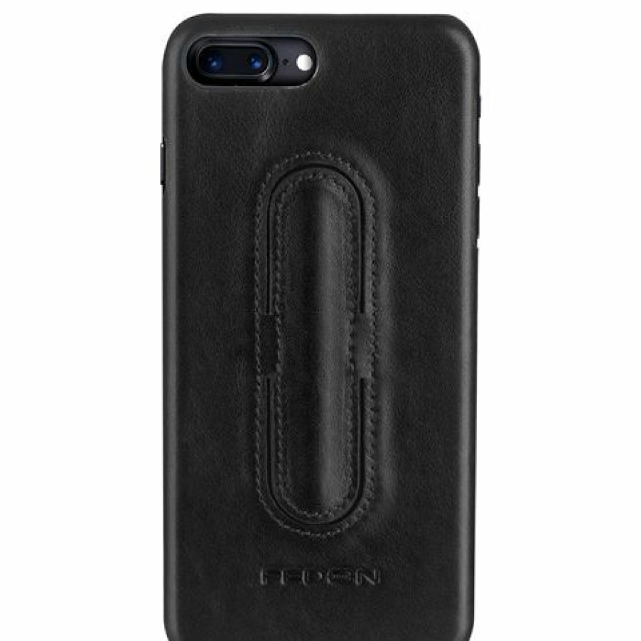 Ipad & Iphone Accessories * | Fedon Iphone 7 Plus Click Nappa Leather Case Black