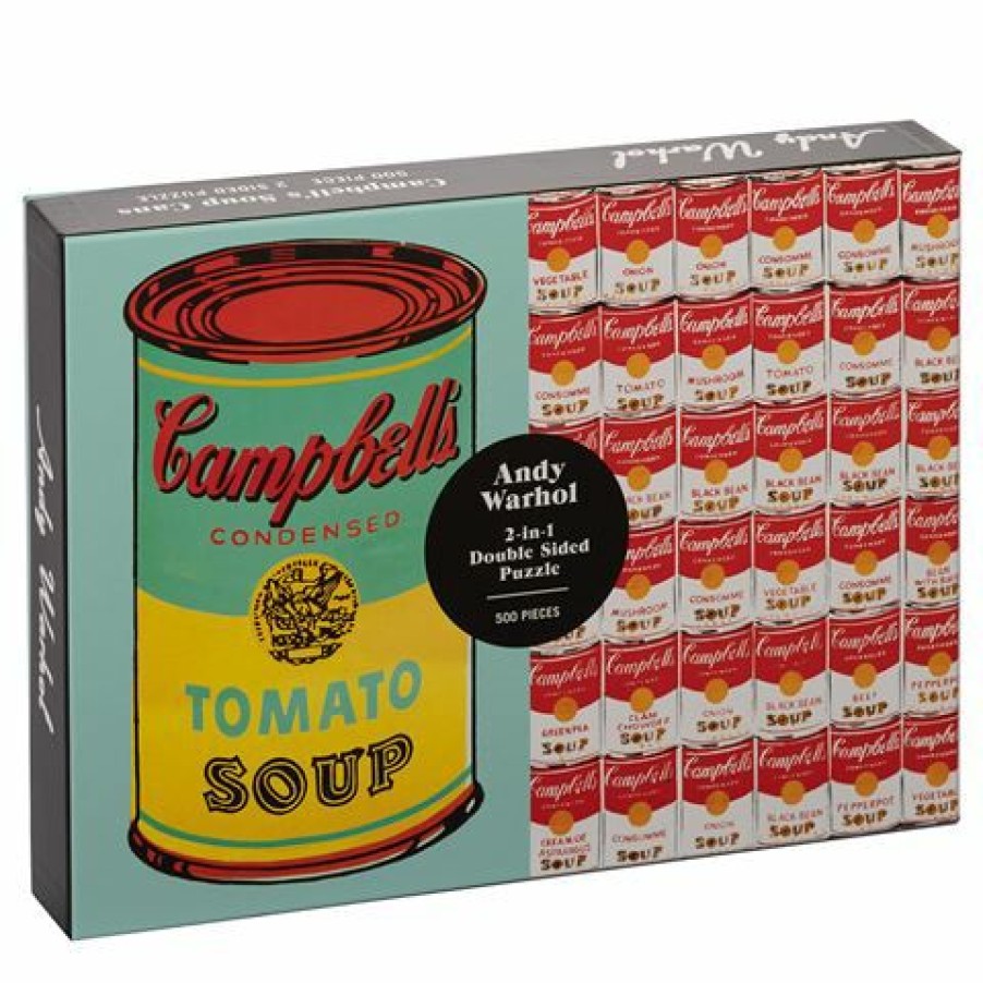 Games & Puzzles * | Galison Andy Warhol Soup Cans Puzzle 500Pce