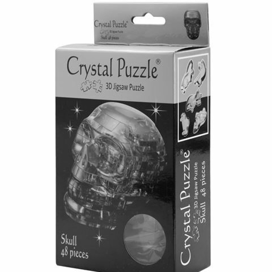 Games & Puzzles * | Games 3D Crystal Jigsaw Puzzle Black Skull