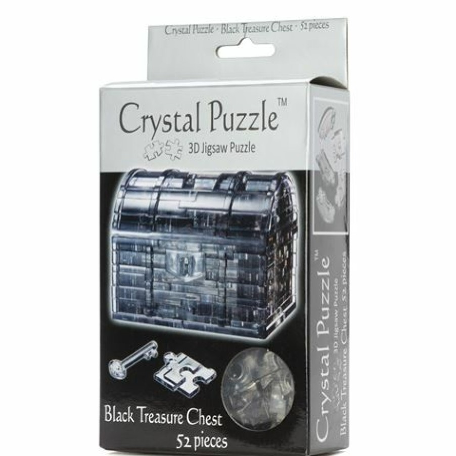 Games & Puzzles * | Games 3D Crystal Jigsaw Puzzle Black Treasure Chest