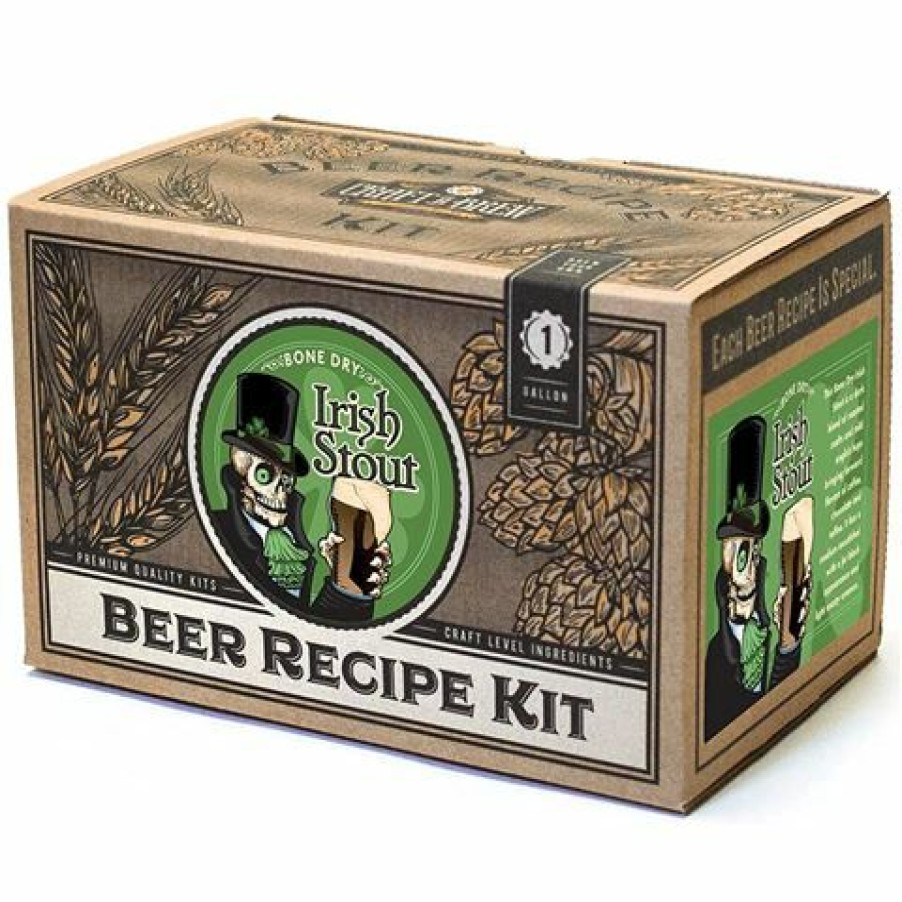 Hobbies & Gadgets * | Craft A Brew Beer Recipe Kit Bone Dry Irish Stout 6Pce