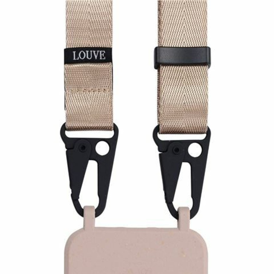 Ipad & Iphone Accessories * | Louve Collection Latte Love Nude Active Phone Belt