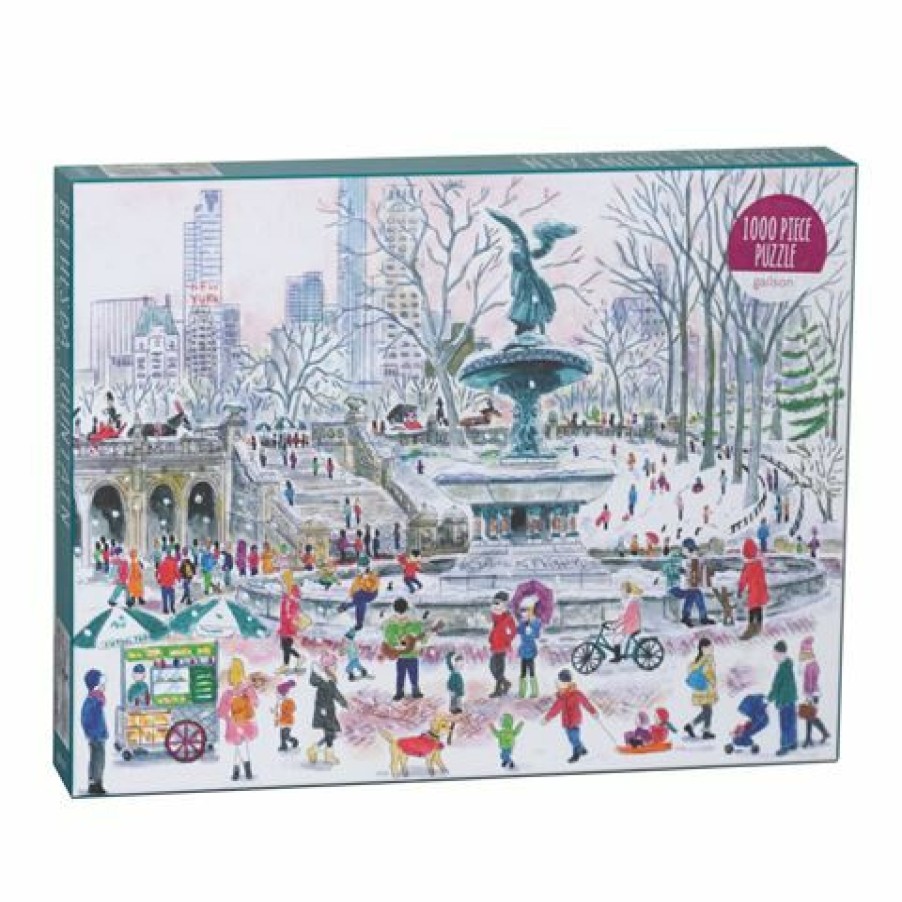 Games & Puzzles * | Galison Bethesda Fountain Puzzle 1000Pce