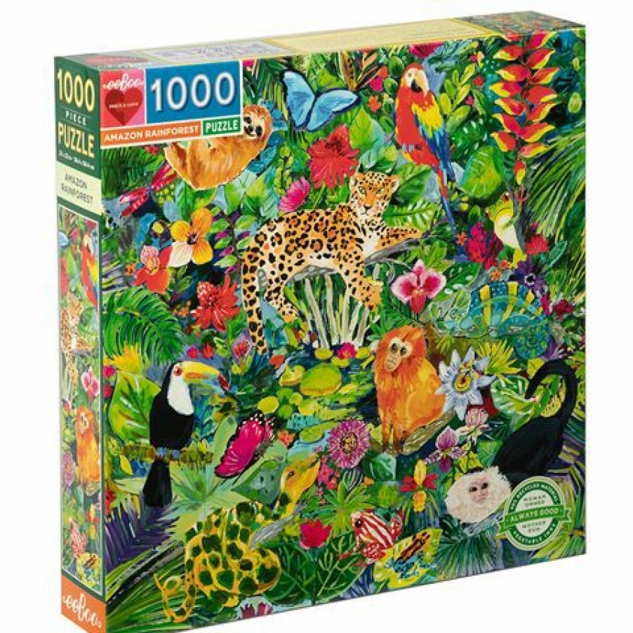 Games & Puzzles * | Eeboo Amazon Rainforest Puzzle 1000Pce