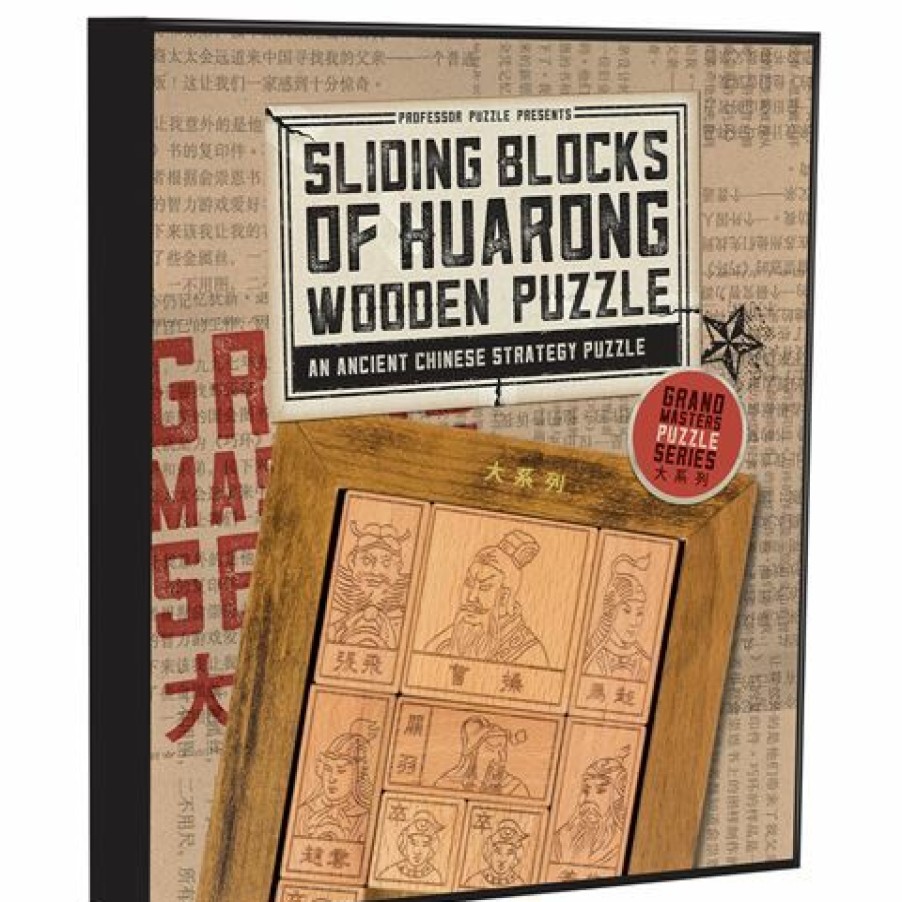 Games & Puzzles * | Professor Puzzles Sliding Blocks Of Huarong Wooden Puzzle