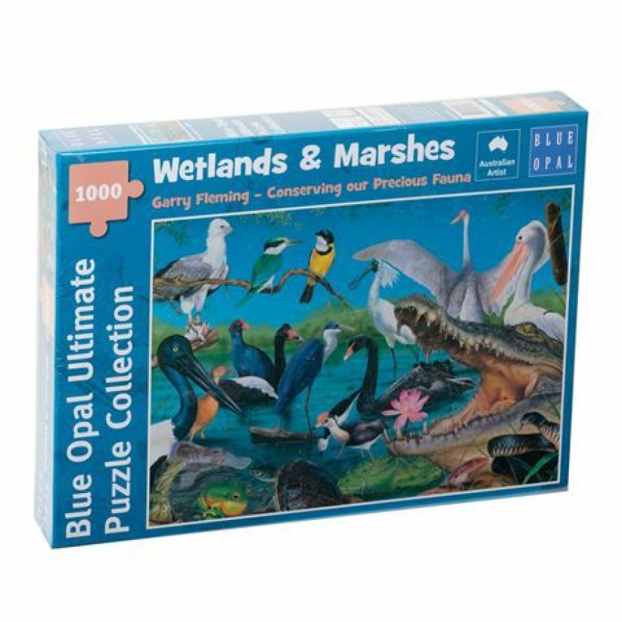 Games & Puzzles * | Blue Opal Garry Fleming Wetlands & Marshes Puzzle 1000Pce