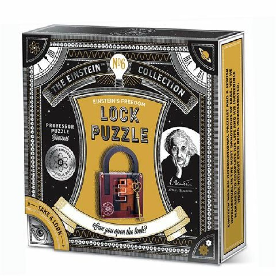 Games & Puzzles * | Professor Puzzles Einstein'S Lock Puzzle