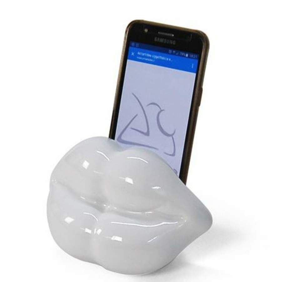 Ipad & Iphone Accessories * | Antartidee Sofia Phone Holder Glossy White