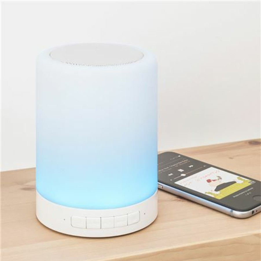 Headphones, Radios & Speakers * | Thumbs Up Wireless Speaker With Colour Changing Touch Lamp