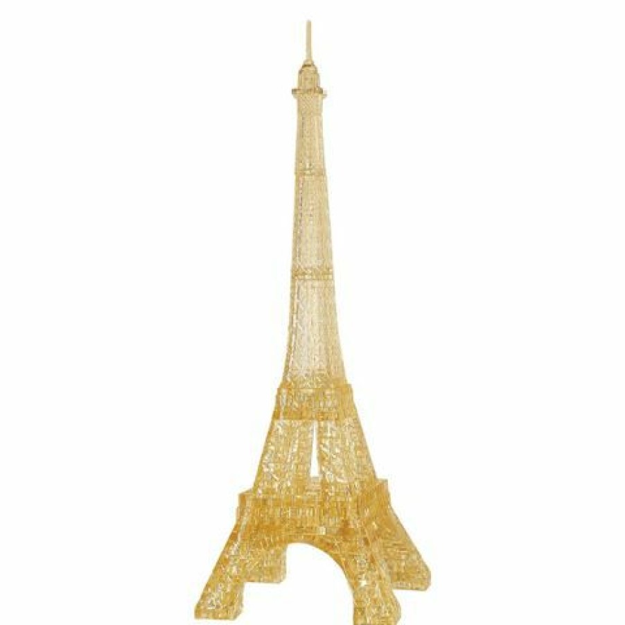 Games & Puzzles * | Games 3D Crystal Jigsaw Puzzle Gold Eiffel Tower