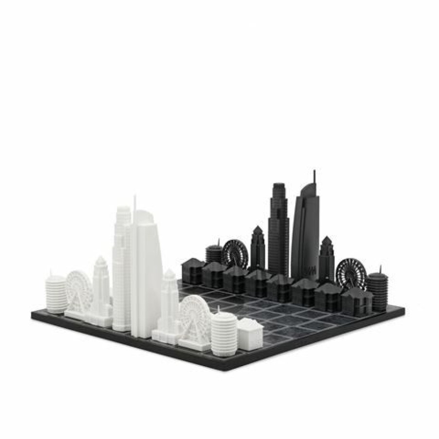 Games & Puzzles * | Skyline Chess Los Angeles Edition Chess Set W/Board