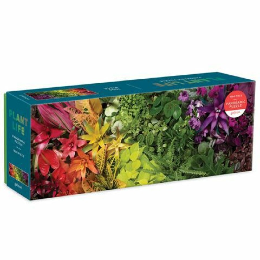 Games & Puzzles * | Galison Panoramic Plant Life Puzzle 1000Pce