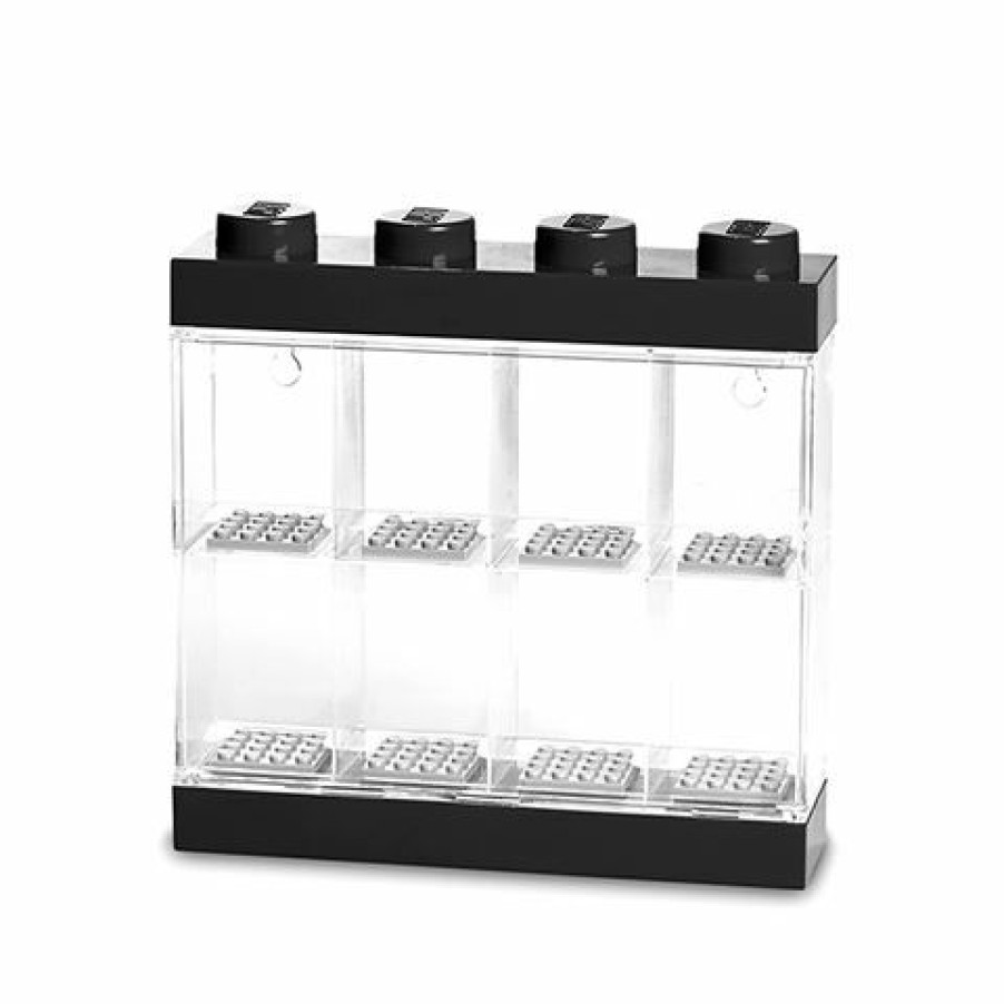 Hobbies & Gadgets * | Lego Lego Minifigure 8 Piece Display Case Black