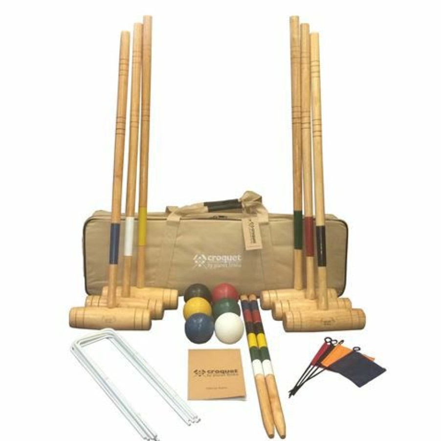 Hobbies & Gadgets * | Planet Finska Premium 6 Mallet Croquet Set