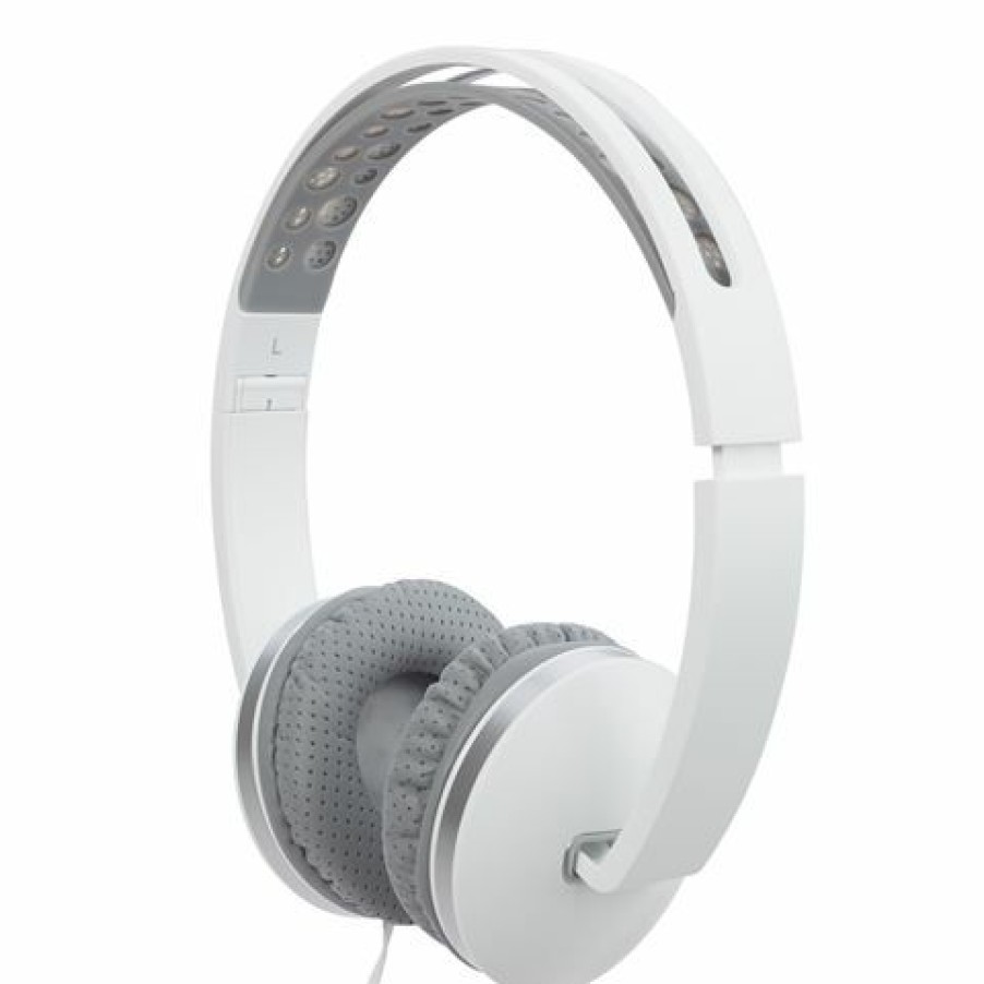 Headphones, Radios & Speakers * | Thumbs Up Folding Headphones White