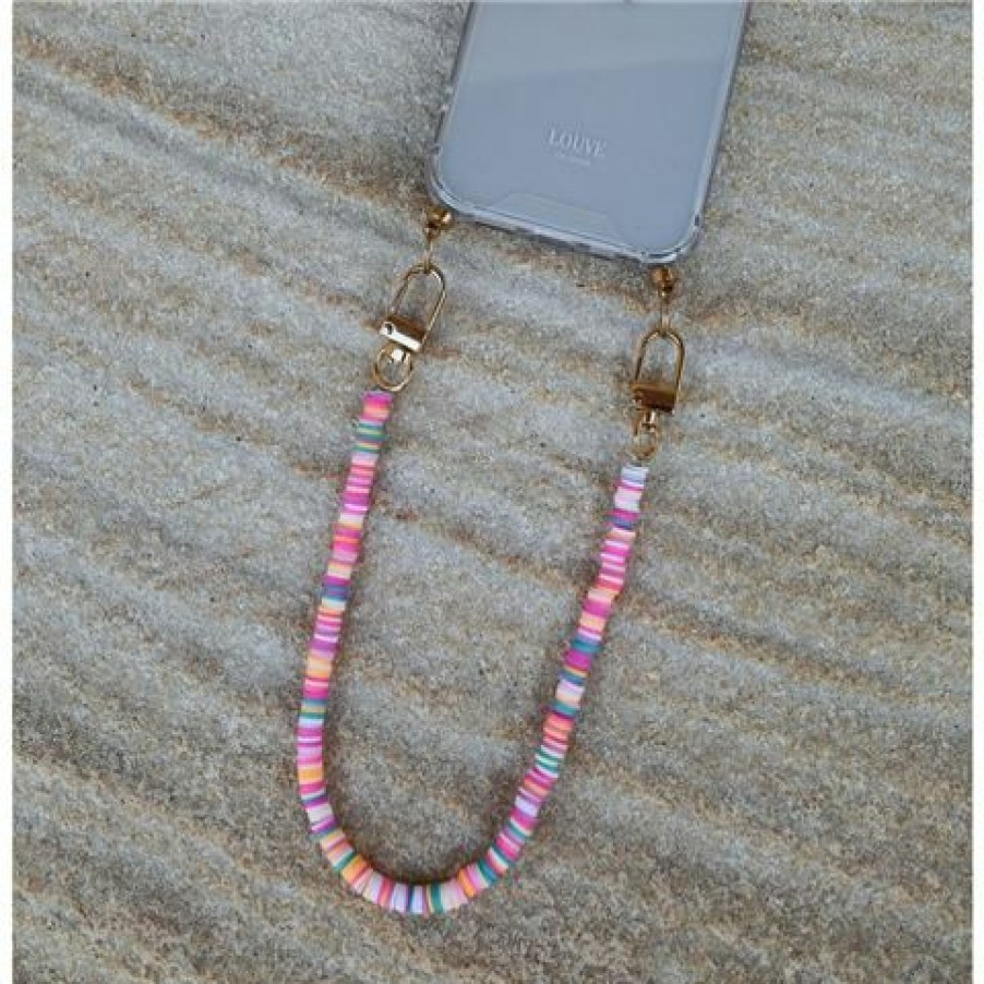 Ipad & Iphone Accessories * | Louve Collection Rainbow Phone Wristlet