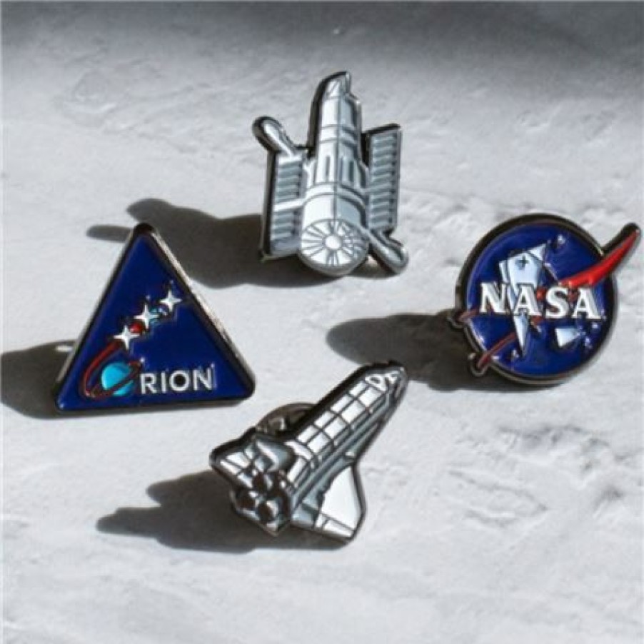 Games & Puzzles * | Thumbs Up Nasa Enamel Badge Set 4Pce