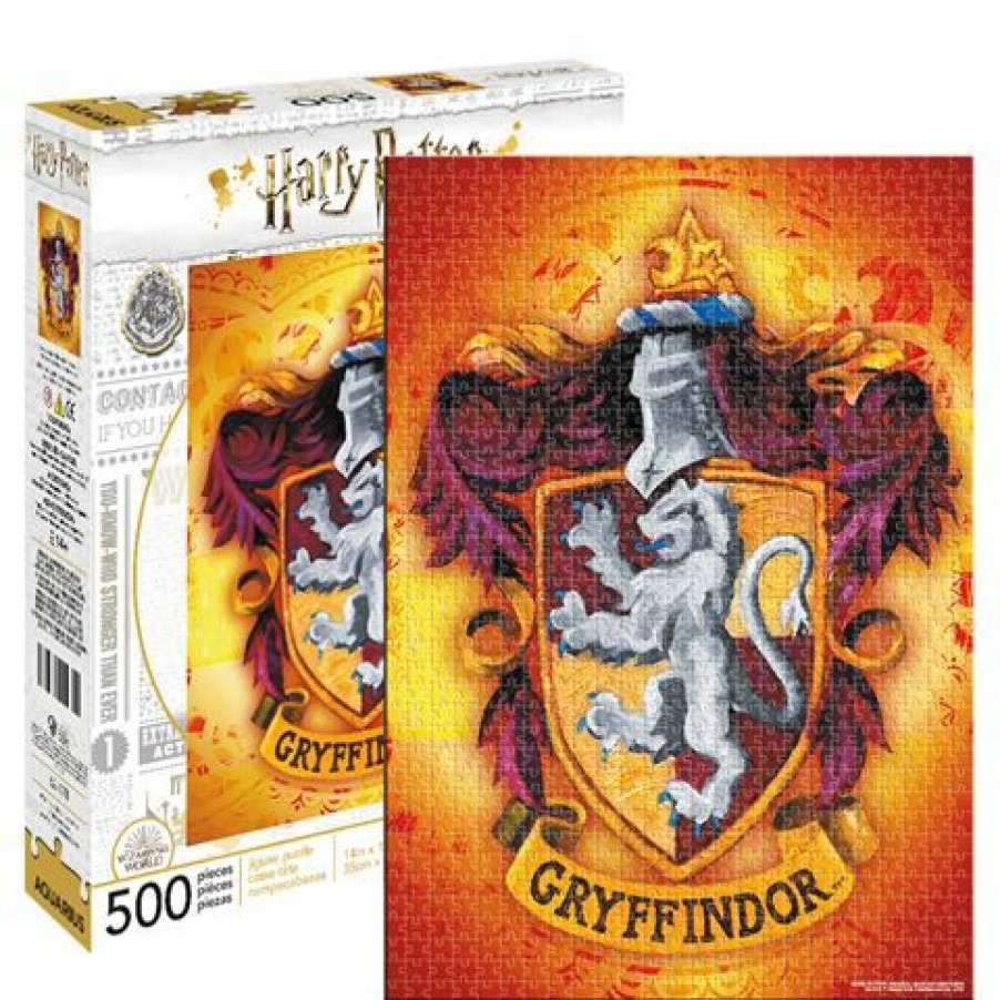 Games & Puzzles * | Aquarius Harry Potter Gryffindor Crest Puzzle 500Pce