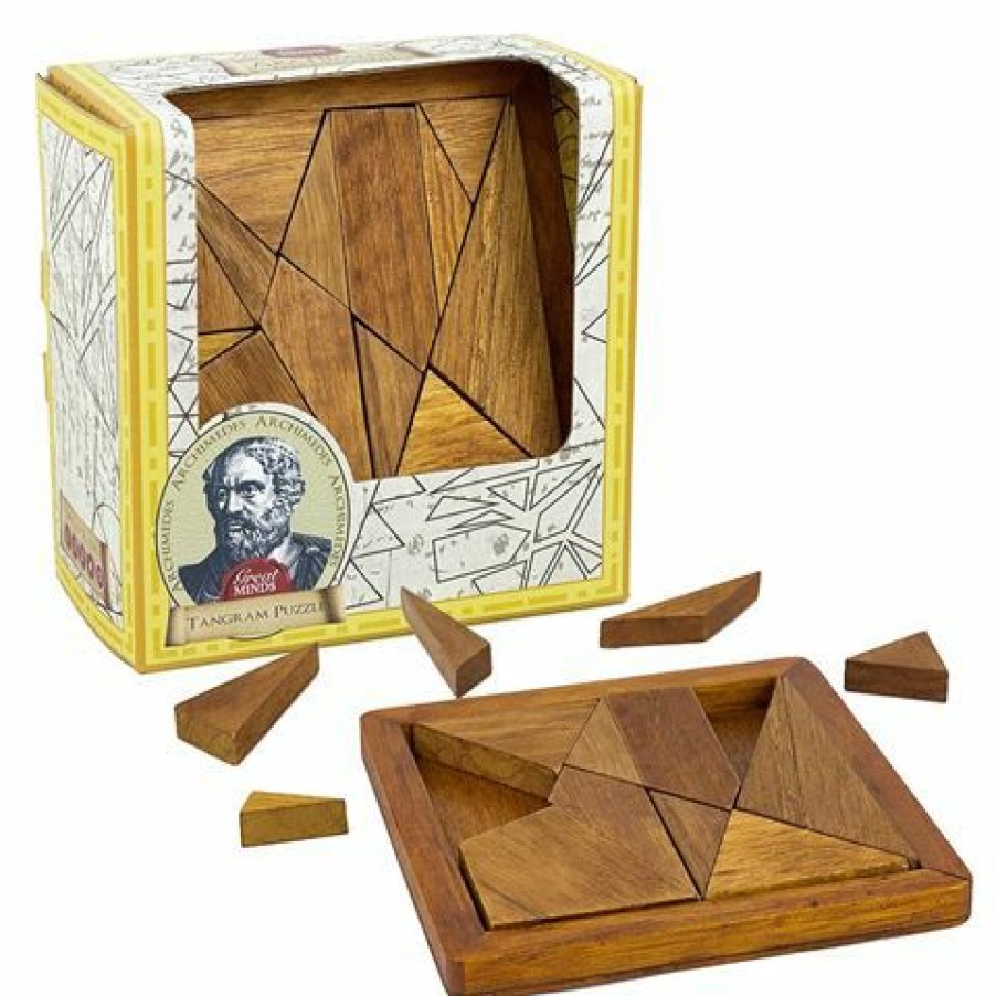 Games & Puzzles * | Professor Puzzles Great Minds Archimedes Tangram Puzzle